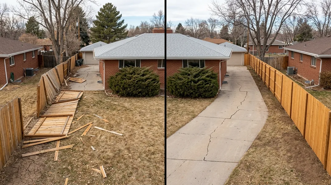 Corner-Lot Fencing for 1990s Subdivisions in Aurora and Thornton