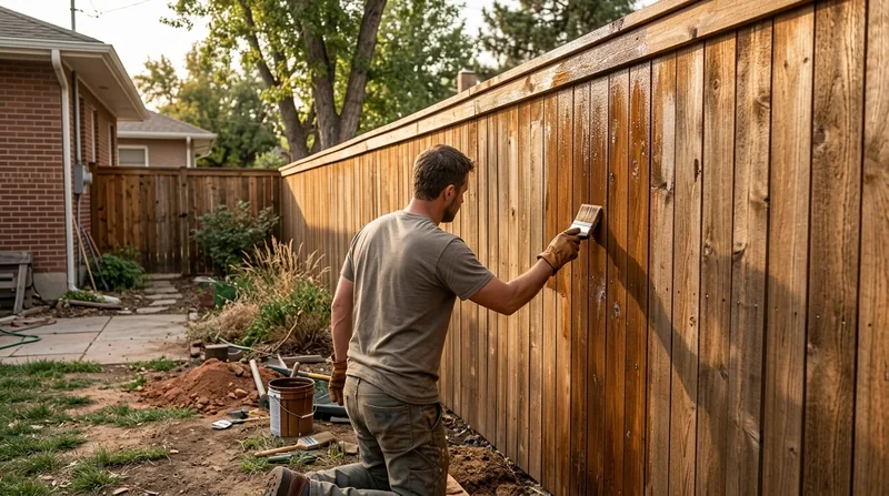 Fence Staining & Restoration Denver