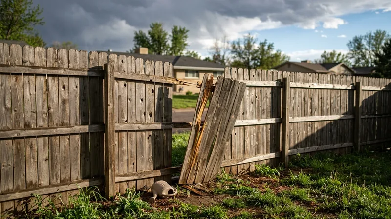 Storm Damage Fence Repair Denver